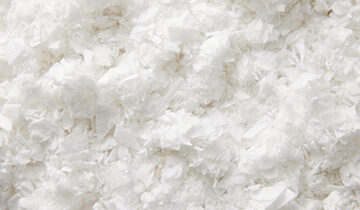 Soiltex : mélange de copeaux blancs et de fibres blanches